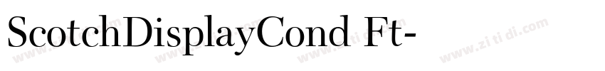 ScotchDisplayCond Ft字体转换